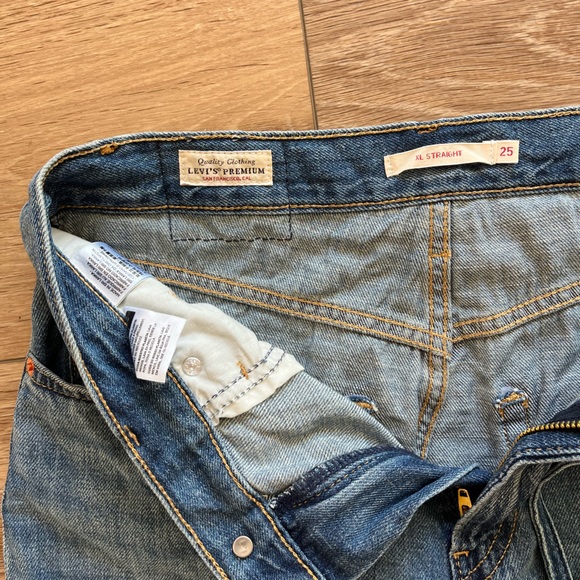 Levi’s XL Straight Linen Blend Jeans size 25 - Picture 2 of 5